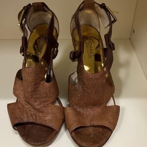 Michael Kors Brown Leather Heels